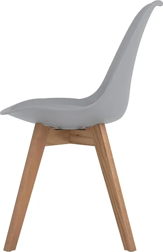 Vista 7 de Coaster Home Furnishings Caballo 110132 - Silla de comedor (polipropileno, 2 unidades), color gris