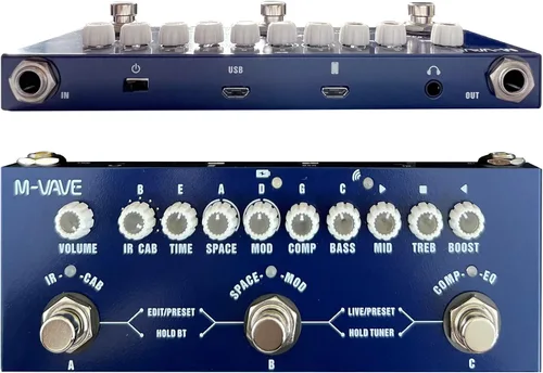 Vista 13 de SharkChili Fuzz Single Effect True Bypass para guitarra eléctrica Overdrive (sin fuente de alimentación)