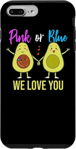 Vista 12 de Pink Or Blue Parents Gender Reveal Baby Shower Party Avocado Case for iPhone 17