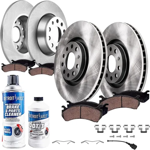 Vista 35 de Detroit Axle - Kit de frenos para 2005-2010 Scion TC Rotores de freno de disco delantero y trasero pastillas de freno de cerámica con hardware 2006