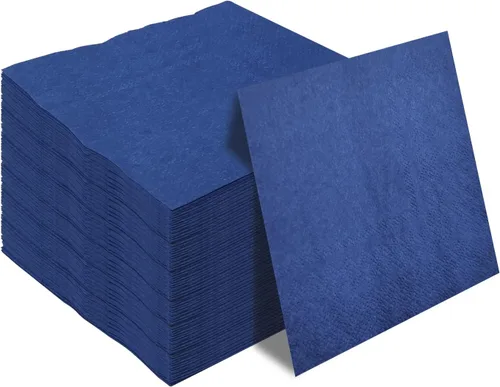 Vista 11 de Servilletas de cóctel negras de 2 capas, servilletas de bebidas, servilletas de postre, servilletas de papel desechables para bodas, fiestas