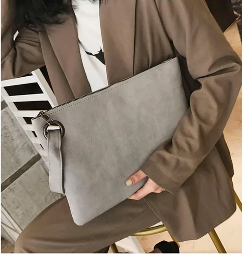 Vista 3 de Bolso de mano único vegano para mujer, bolso de mano de piel sintética, bolso de mano, muñequeras para vacaciones en la playa