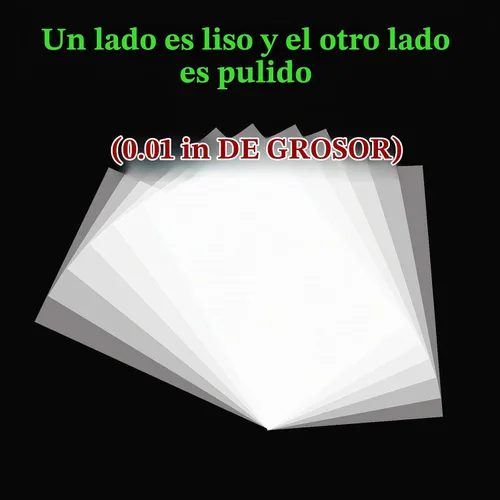 Vista 7 de Hojas de plástico retráctiles, paquete de 36 hojas de película retráctil, hojas de papel retráctil lijadas, kit de papel de arte retráctil