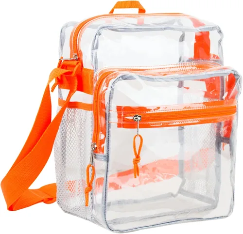 Vista 11 de Eastsport Bolsa transparente para eventos aprobados por estadios, bandolera transparente para viajes, playa, trabajo, concierto, universidad