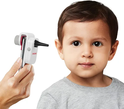 Vista 7 de Tylenol SmartCheck 2.0 Digital Ear Scope para niños de Tylenol, otoscopio con luz para iPhone y Android, cámara auditiva; incluye 1 abrazadera