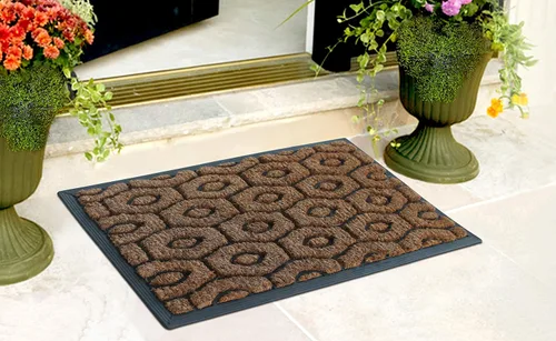 Vista 5 de A1 Home Collections A1HOME200003 Felpudo de goma y fibra de coco resistente, 18 x 30 pulgadas, panal