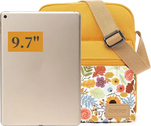 Vista 7 de Leaper - Juego de estuche y cartera bandolera de lona para niñas y mujeres
