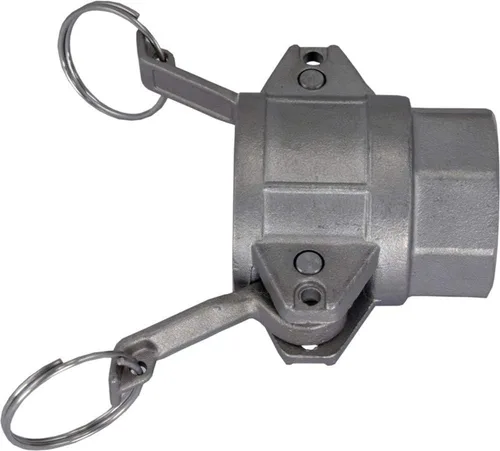 Vista 2 de Duda Energy CamSocket-HB100 304 Acoplador de montaje de tubería de leva y ranura de acero inoxidable de 1 pulgada, enchufe de bloqueo de leva x