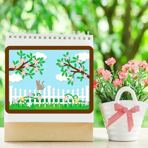 Vista 2 de GLOBLELAND Juego de troqueles de vallas de jardín para árboles y plantas, plantilla de estampado de flores de acero al carbono para hacer tarjetas