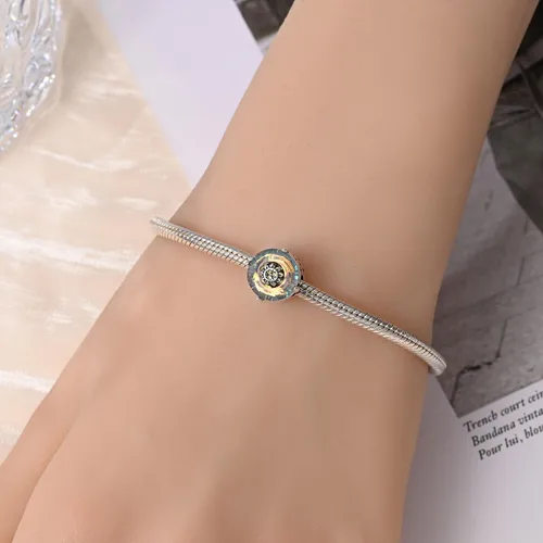 Vista 67 de KUNSIR Los abalorios se adaptan a pulseras Pandora para mujer, plata de ley 925, cuentas colgantes de joyería para niñas, dijes de feliz cumpleaños