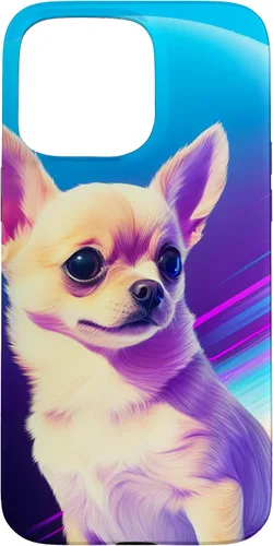 Vista 31 de Chihuahua Dog Retro Rainbow para Chihuahua Dog Lovers Case para iPhone 17