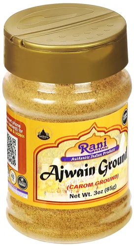 Vista 5 de Rani Ajwain Polvo (Carom Bishops Weed) Especias molidas 3oz (85g) Tarro PET ~ Todo natural Vegano Apto para gluten Sin OMG Kosher Origen