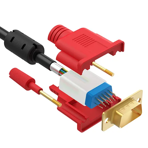 Vista 5 de Cable VGA de 6 pies, VGA a VGA HD15 Cable de monitor para PC portátil TV proyector