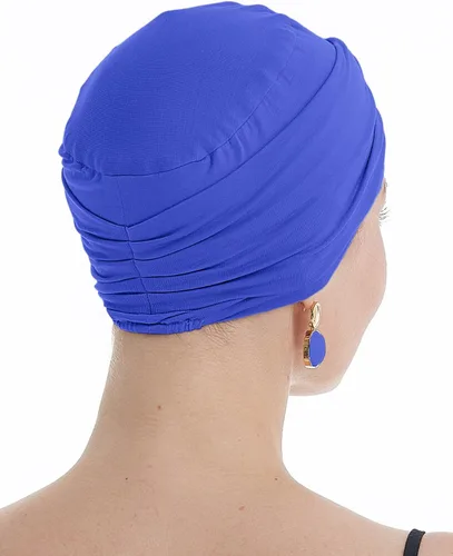 Vista 4 de Gorro suave de quimioterapia para mujer, para pérdida de cabello, sombreros para cáncer hechos a mano