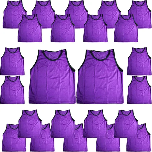 Vista 58 de BlueDot Trading Adult & Youth Scrimmage Training Vests for Soccer, Basketball & More – Available in 1, 6, 12, 24 Packs Naranja