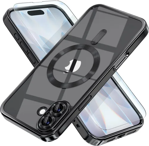 Vista 91 de Misea Funda magnética para iPhone 14 compatible con MagSafe [nunca amarillenta] [protección contra caídas de grado militar] protector completo