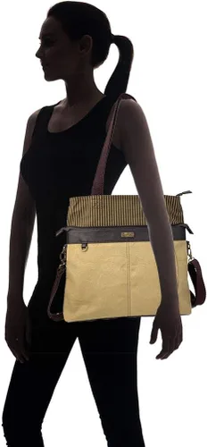 Vista 3 de Chala Bolsos de hombro convertibles de lona con monedero Chala - OLIVE erizo
