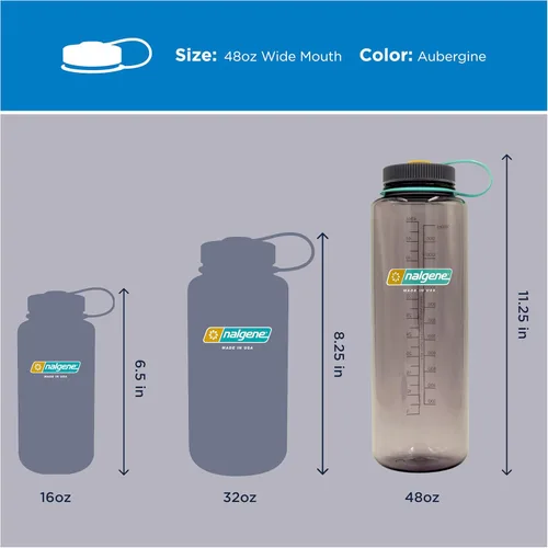 Vista 5 de Nalgene Sustain Tritan Botella de Agua sin BPA Fabricada con Material Derivado del 50% de Residuos Plásticos