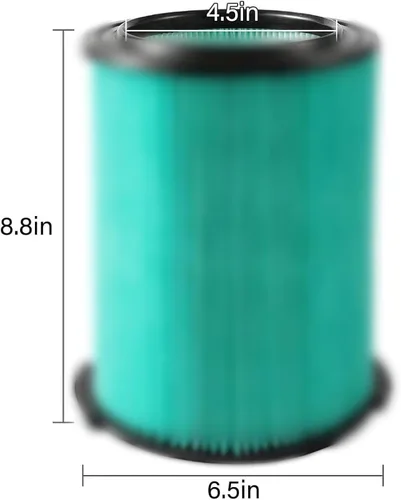 Vista 2 de Filtro VF6000 para aspiradora Ridgid Shop Vac de 5-20 galones en húmedo/seco, paquete de 1 Poliéster no tejido, lavable y reutilizable. Para