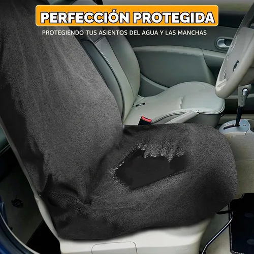 Vista 4 de EcoNour Toalla de Sudor Funda de Asiento de Coche con Almohadilla de Hombro para Cinturón Protector de Asiento Lavable para el Sudor, Comida