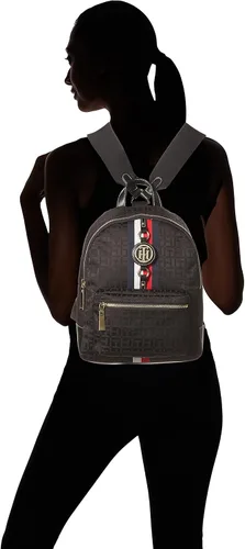 Vista 6 de Tommy Hilfiger Mochila Jaden Plus para mujer, Negro (Tommy Black), Mochila Jaden Plus