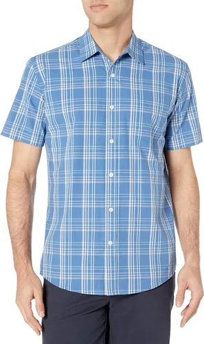 Vista 2 de Tienda Essentials - Camisa de popelina de manga corta de ajuste regular para hombre