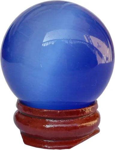 Vista 27 de Escultura de esfera de adivinación de cristal curativo de labradorita negra de 1.575 pulgadas, bola de piedras preciosas, colección decorativa