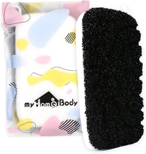 Vista 8 de myHomeBody Esponja exfoliante corporal de lufa, esponja de baño para mujeres, exfoliante corporal para hombres, con práctica correa
