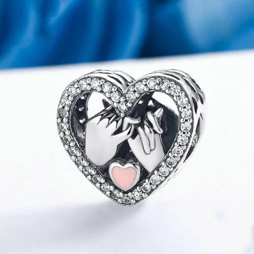 Vista 2 de Colgante de plata de ley 925, joyería para niña, regalos para mujer, pulsera y collar