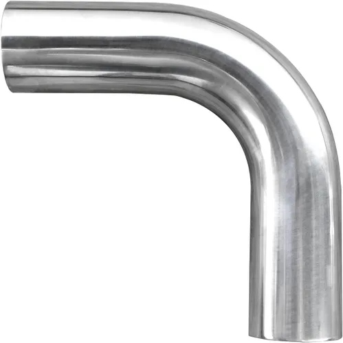 Vista 16 de 1" (25mm) OD 45 Grados Tubo de Codo de Aluminio, Tubo Intercooler, Tubo de Toma de Aire, Radio 1.5D, Tubo de Aleación de Aluminio, Alto Pulido