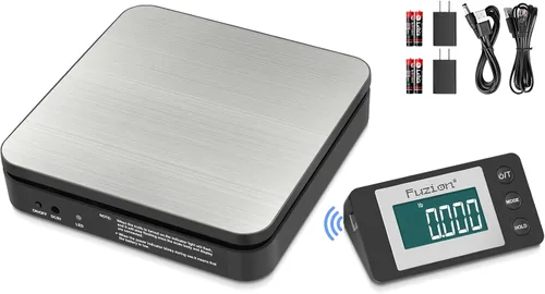 Vista 10 de Fuzion Báscula Digital de Envío de 88 lb × 0.1 oz, Báscula Postal de Acero Inoxidable Duradera con Tara, 4 Modos de Pesaje, Báscula de Envío