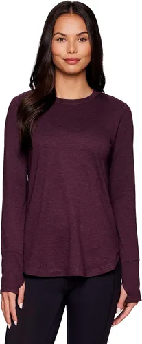 Vista 3 de RBX Active - Camiseta de manga larga para mujer, atlética, de yoga, súper suave