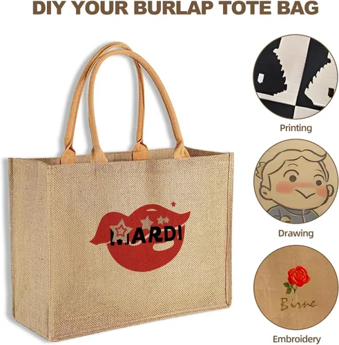 Vista 4 de 12 bolsas de mano con asa para dama de honor, regalos de boda, bolsa de regalo para mujer, bolsa de bienvenida reutilizable a granel para compras