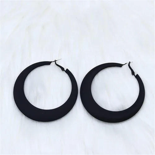 Vista 5 de ONLYJUMP Aretes circulares redondos grandes exagerados para mujer, aretes retro clásicos de neón