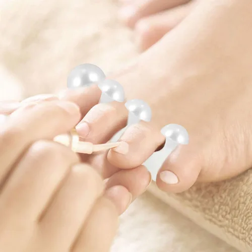 Vista 4 de 8 piezas de separadores de dedos de uñas, herramientas de pintura de uñas, herramientas de diamantes de imitación para uñas, separadores de dedos