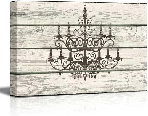 Vista 34 de wall26 - Obra de arte con estampado de madera de ciervo en bosque de abedules - Lienzo rústico para pared, arte para el hogar - 16 x 24 pulgadas