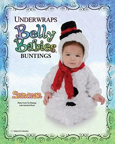 Vista 2 de Underwraps Muñeco de nieve del bebé Bunting Belly