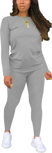 Vista 22 de Nimsruc Conjuntos de dos piezas para mujer casual 6536 Negro