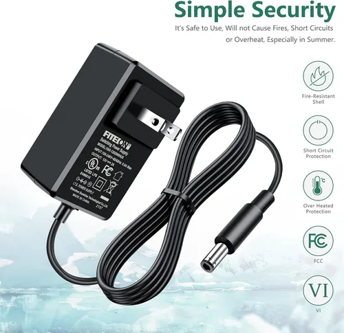 Vista 3 de Adaptador de CA con certificación UL, cargador de batería de repuesto para taladro inalámbrico rosa, kit de herramientas de destornillador eléctrico