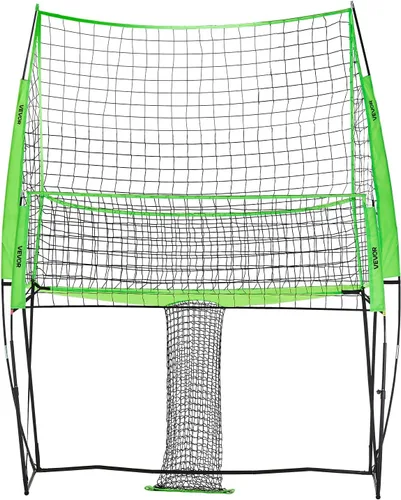 Vista 11 de VEVORAdjustable Height Badminton Net Set for Backyard Beach Lawn, Outdoor Portable Volleyball Net with Carrying Bag, 4 Square Quick Assemble Game