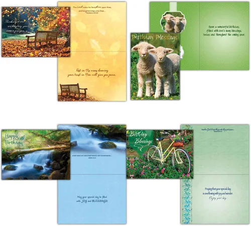 Vista 6 de 48 tarjetas de felicitación religiosas para todas las ocasiones, paquete económico 1, versión King James, tarjetas de felicitación basadas en la fe