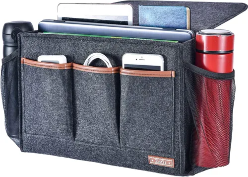 Vista 12 de Zafit Organizador de mesita de noche, organizador de almacenamiento de mesita de noche, organizador de mesita de noche, organizador para revistas