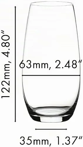 Vista 4 de Riedel O - Vaso de vino (2 unidades), diseño de champán