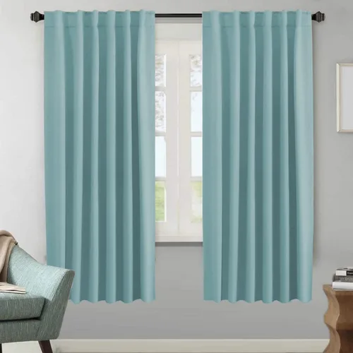 Vista 106 de H.VERSAILTEX Cortinas Opacas con Aislamiento Térmico, Paneles de Tratamiento de Ventanas que Oscurecen la Habitación, Cortinas Opacas para Sala