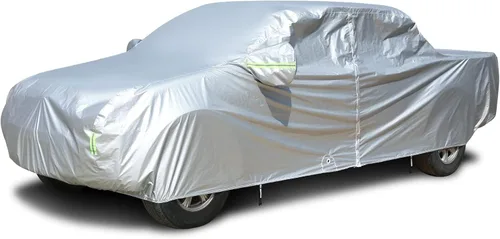 Vista 32 de Tecoom Funda impermeable para todo tipo de clima, resistente al viento, protector de granizo con forro polar y puerta con cremallera, protección