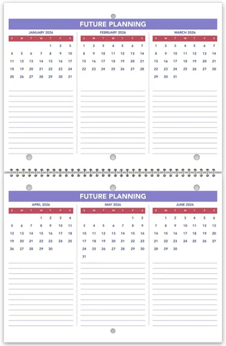 Vista 7 de AT-A-GLANCE 2025 Wall Calendar,8-1/2" x 11",Small,Unruled Blocks,Monthly (PM1702825),(Pack of 12)