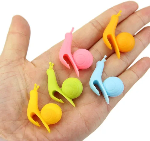 Vista 4 de YSTD soportes para bolsa de té con diseño de caracoles, para taza, 10