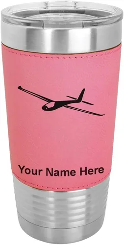 Vista 17 de LaserGram Vaso personalizado de 20 onzas, planeador (estilo béisbol)
