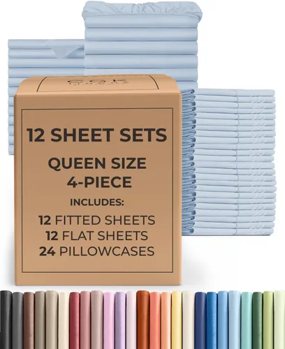 Vista 231 de Pack of 2, Twin Size 3 Piece Sheet Set - Breathable & Cooling - White