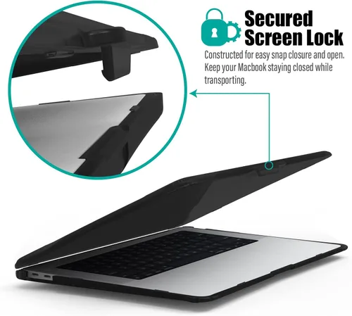 Vista 6 de IBENZER Hexpact AT13-BK - Funda compatible con MacBook Air de 13 pulgadas 2022 2021 2020 M1 A2337 A2179 A1932, funda protectora resistente